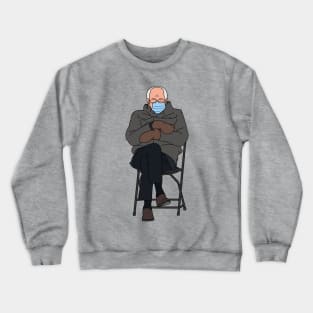 Bernie Sanders Meme Inauguration Day Crewneck Sweatshirt